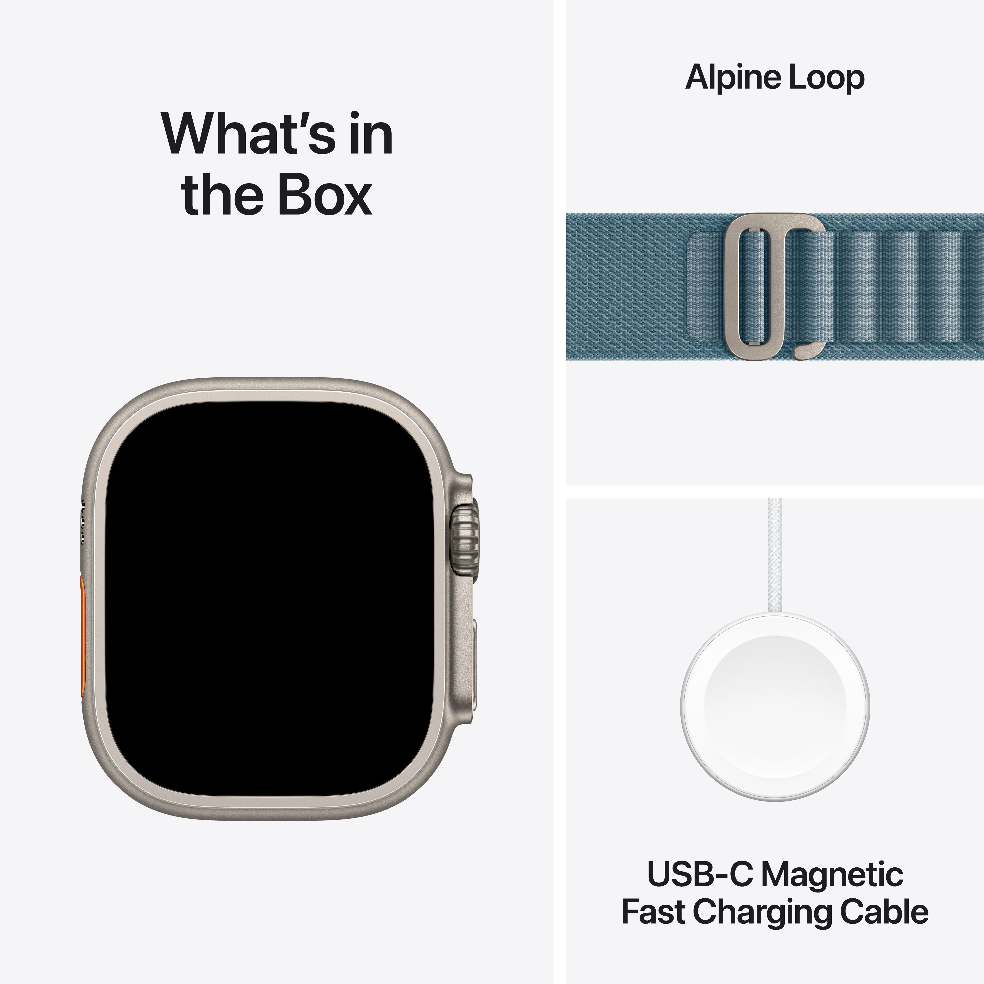 APPLE WATCH ULTRA 3 GPS+CELL 49MM NATURAL TITANIUM - LIGHT BLUE ALPINE image 9