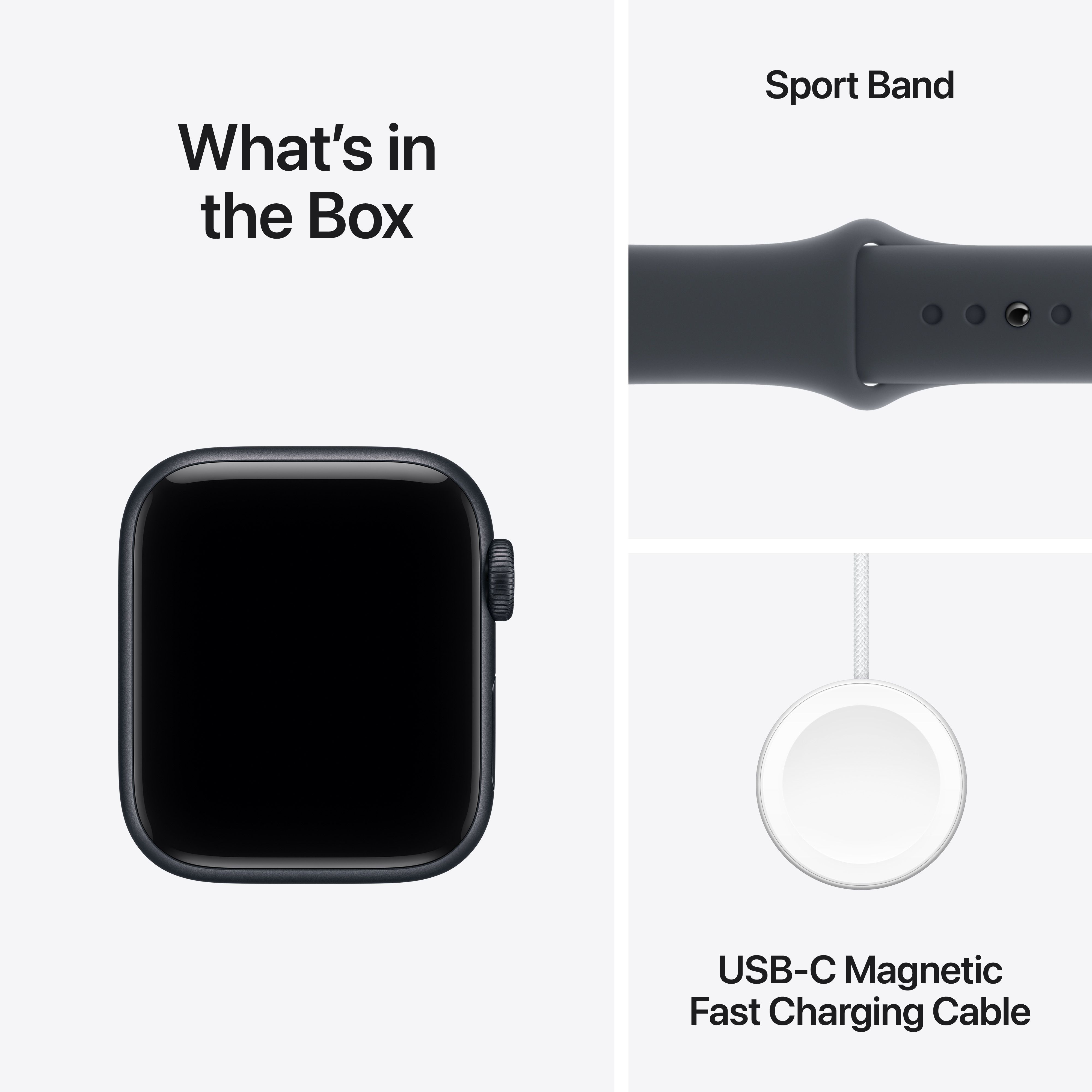 Apple Watch SE3 GPS 40mm Midnight Aluminium case - Midnight sportbnd image 9