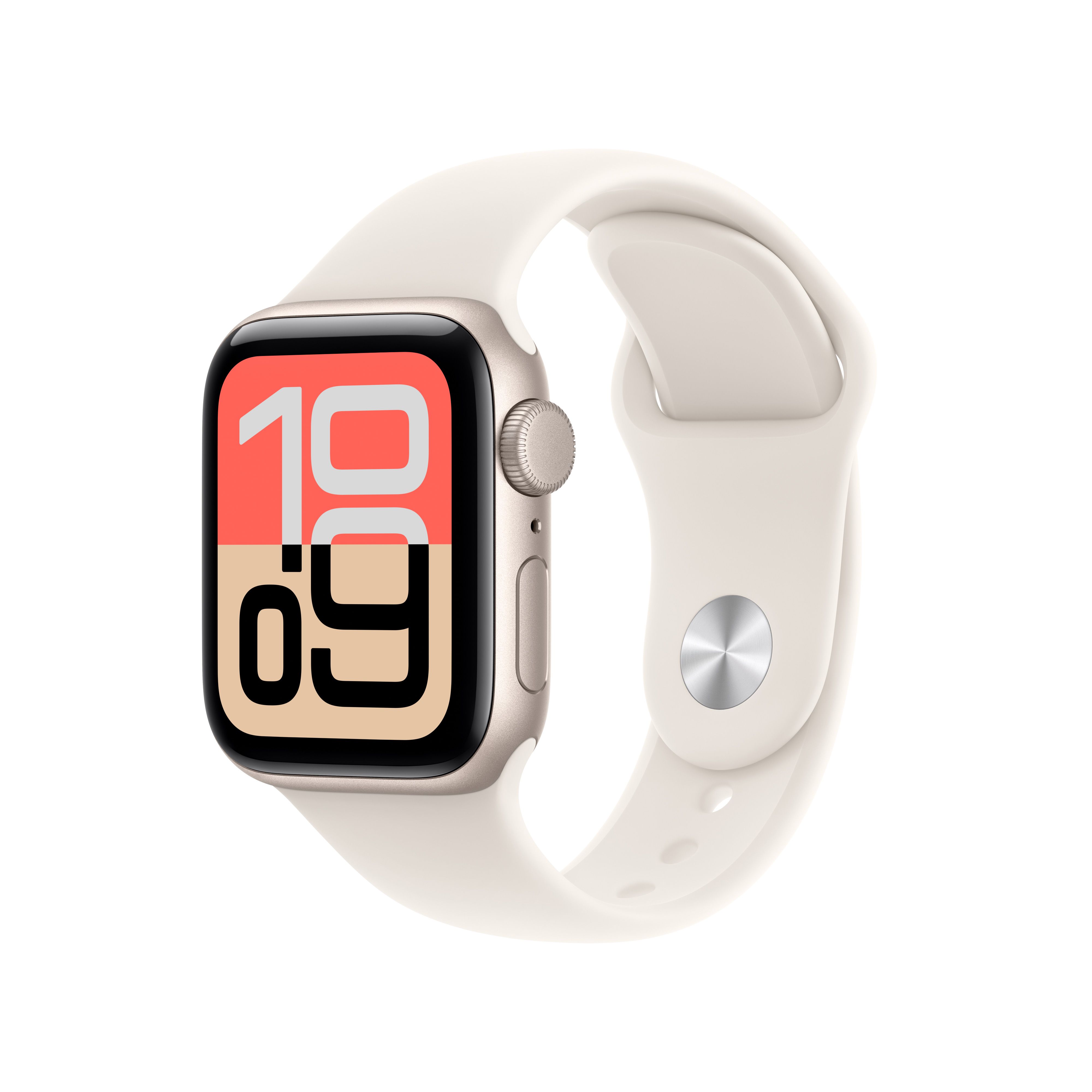 Apple Watch SE3 GPS 40mm Starlight Aluminium case - starlight sportbnd image 1