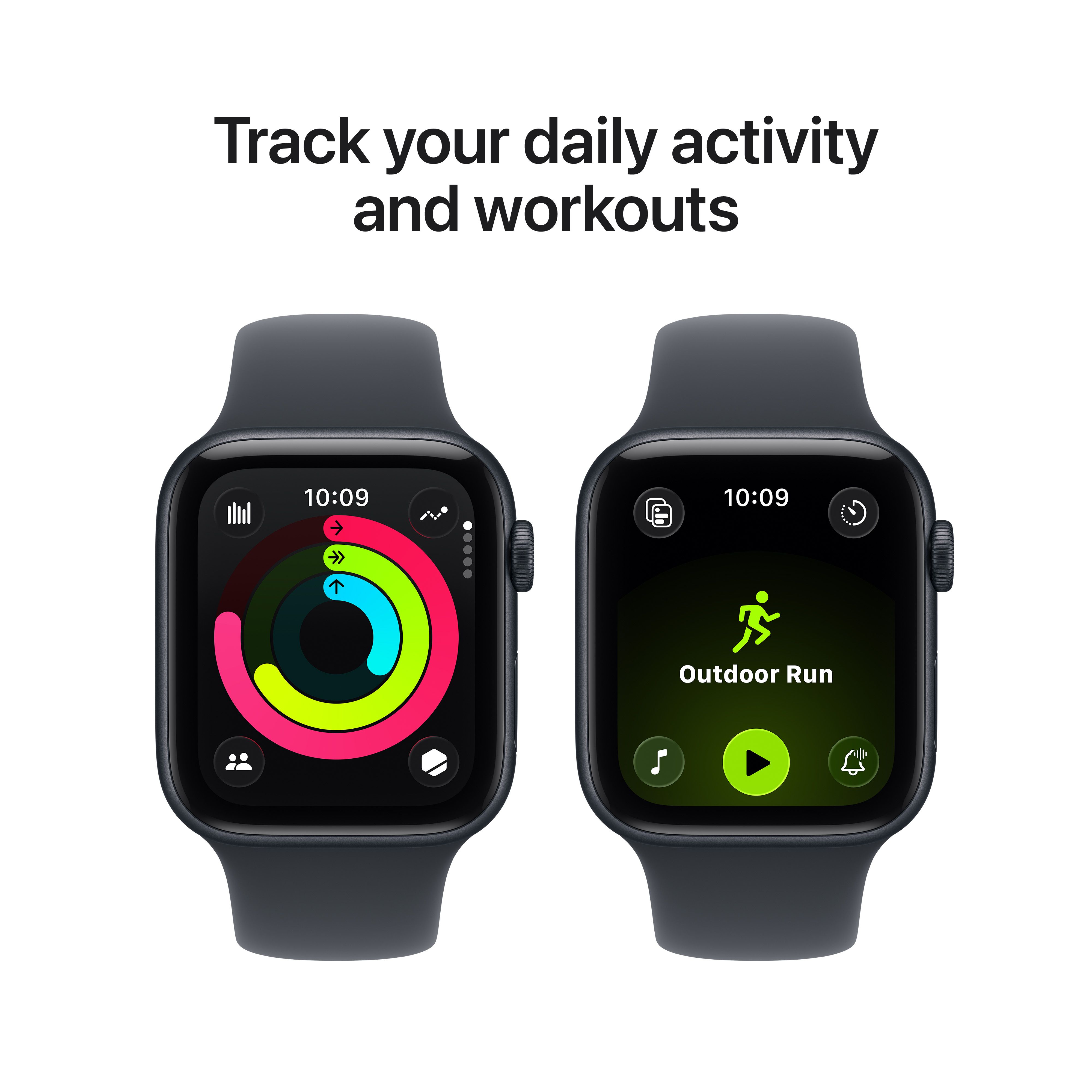 Apple Watch SE3 GPS 44mm Midnight Aluminium case - Midnight sportbnd image 6