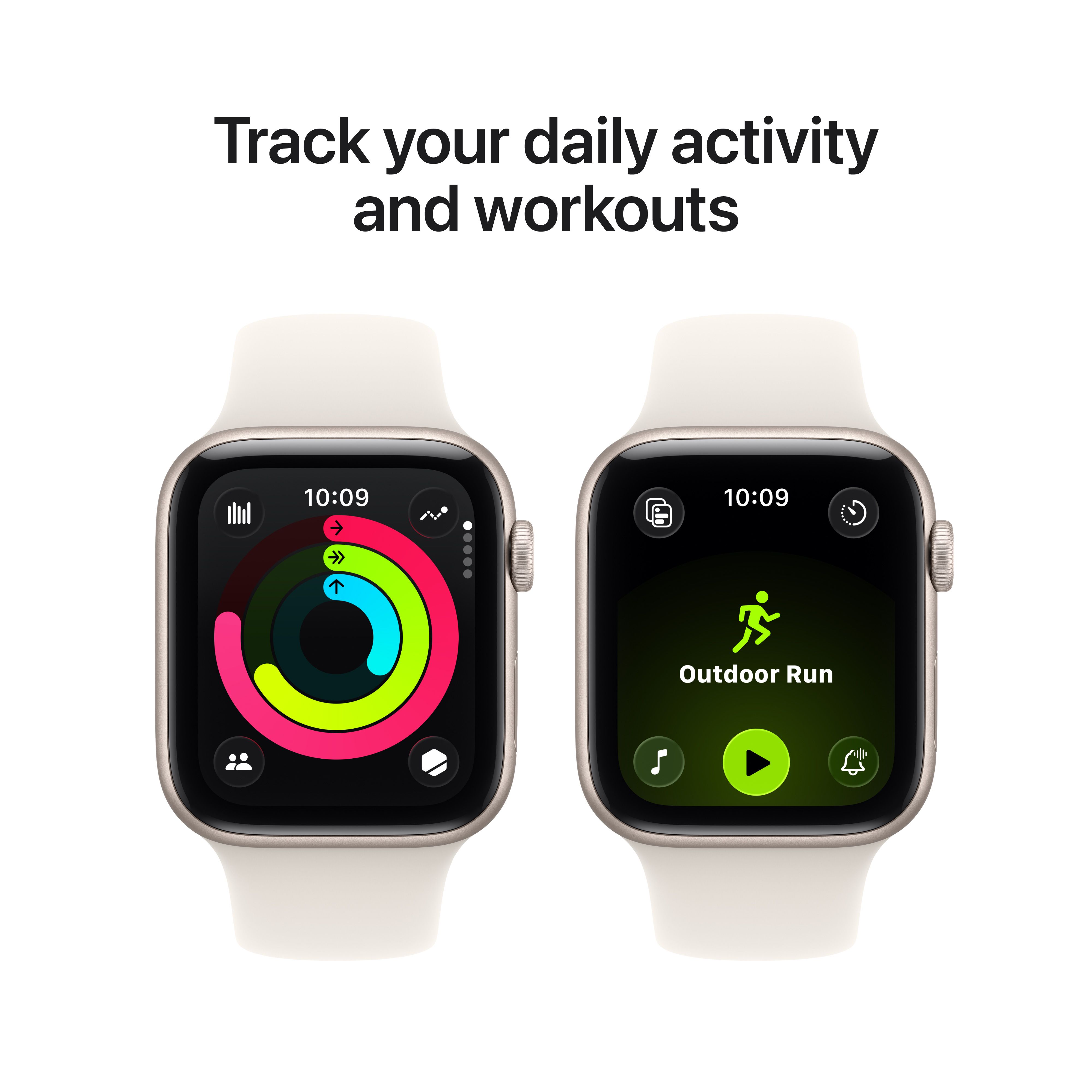 Apple Watch SE3 GPS+Cell 44mm Starlight Alumin case Strlight sportbnd image 6