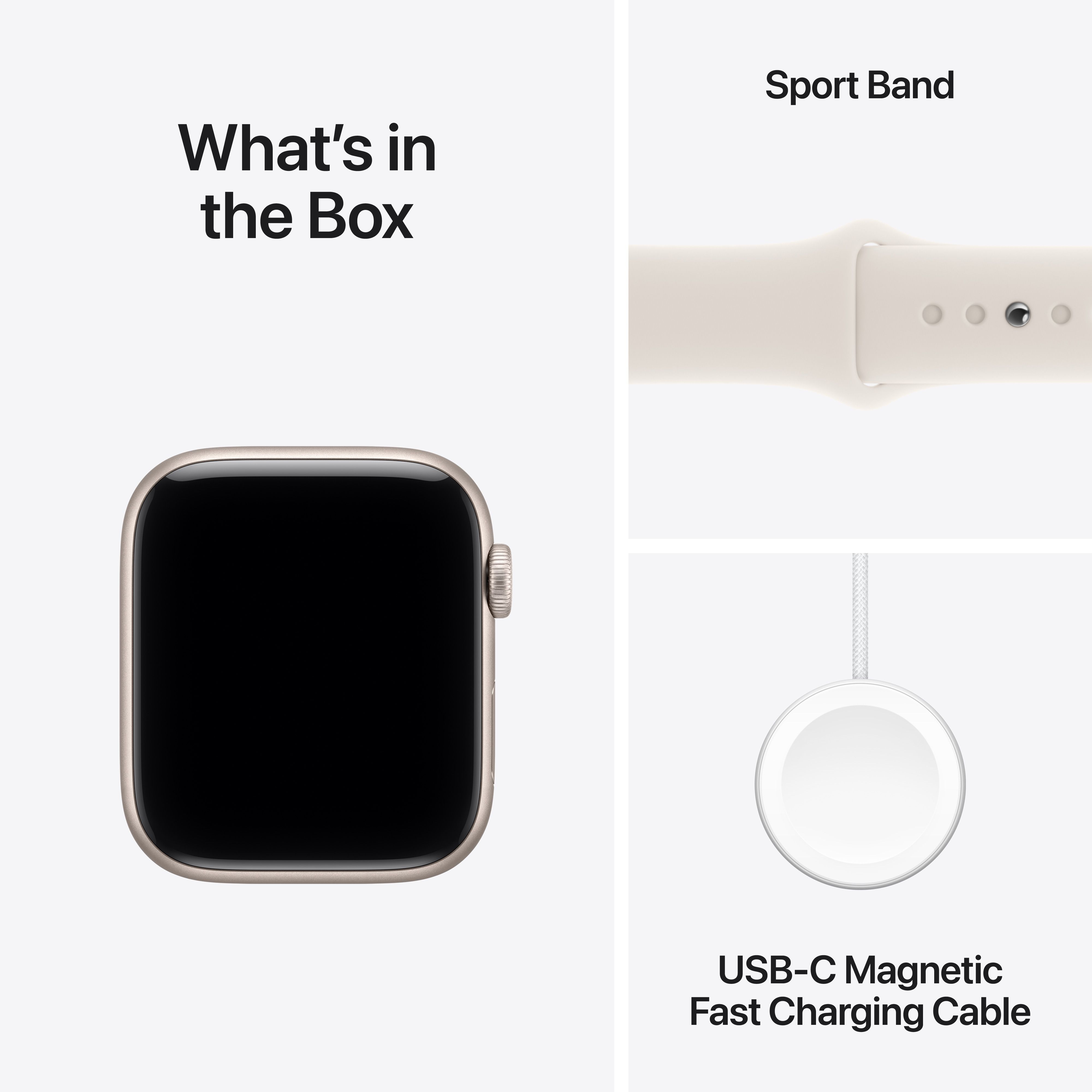 Apple Watch SE3 GPS+Cell 44mm Starlight Alumin case Strlight sportbnd image 9