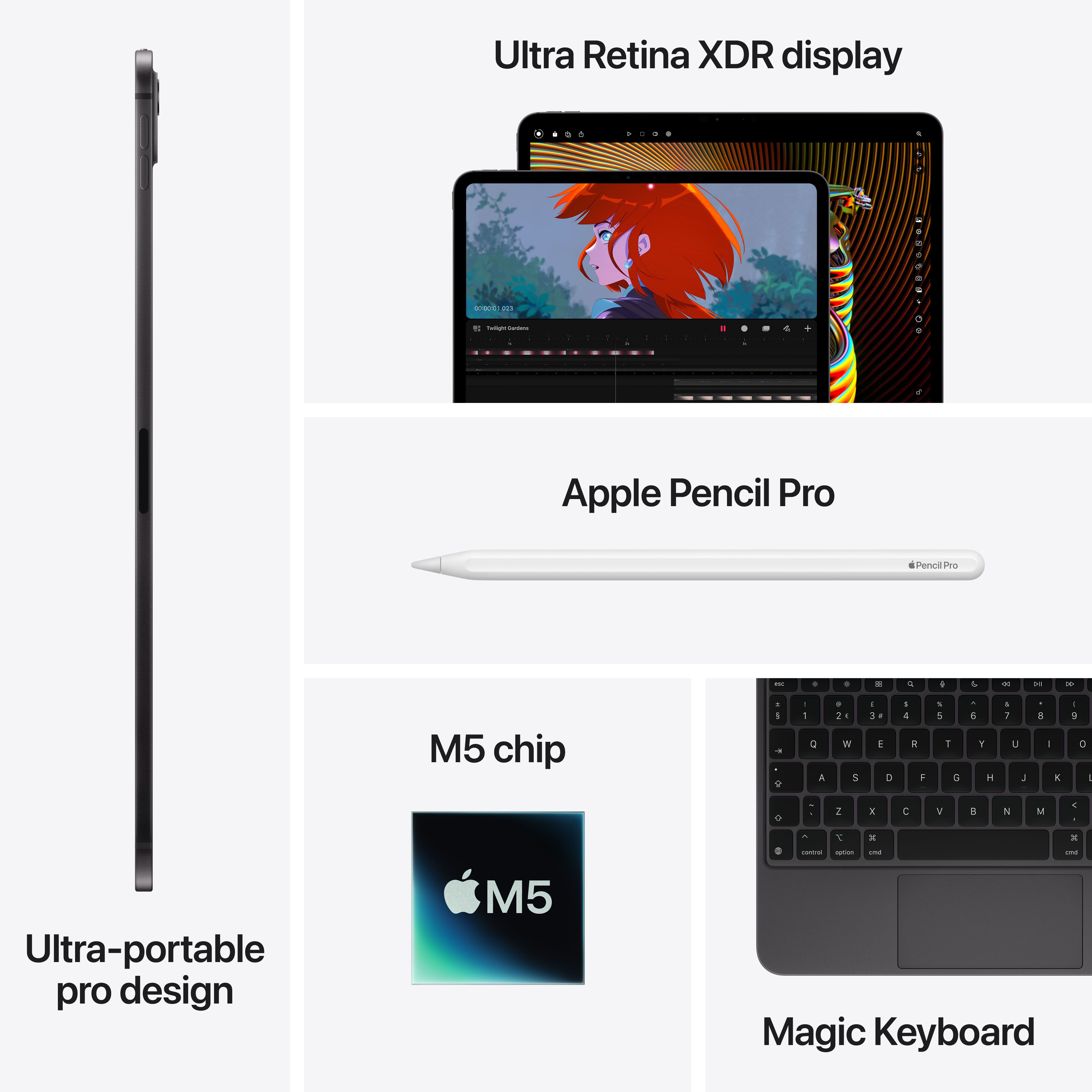 Education iPad Pro 11" 256GB Wifi 9-Core 10-Core M5 - Space Black image 8