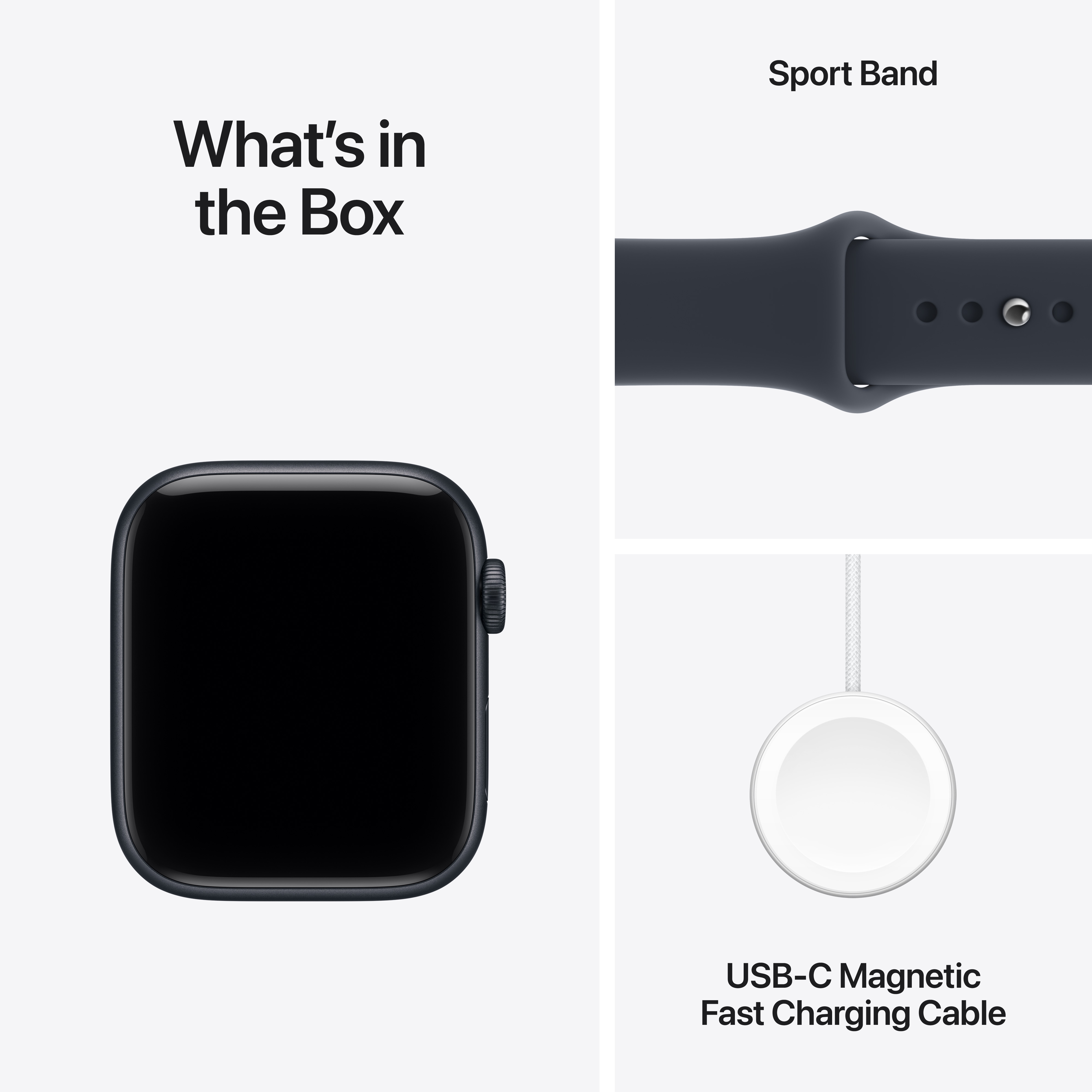 Apple Watch SE 3 GPS 44mm Midnight Aluminium Case Small/Medium image 8