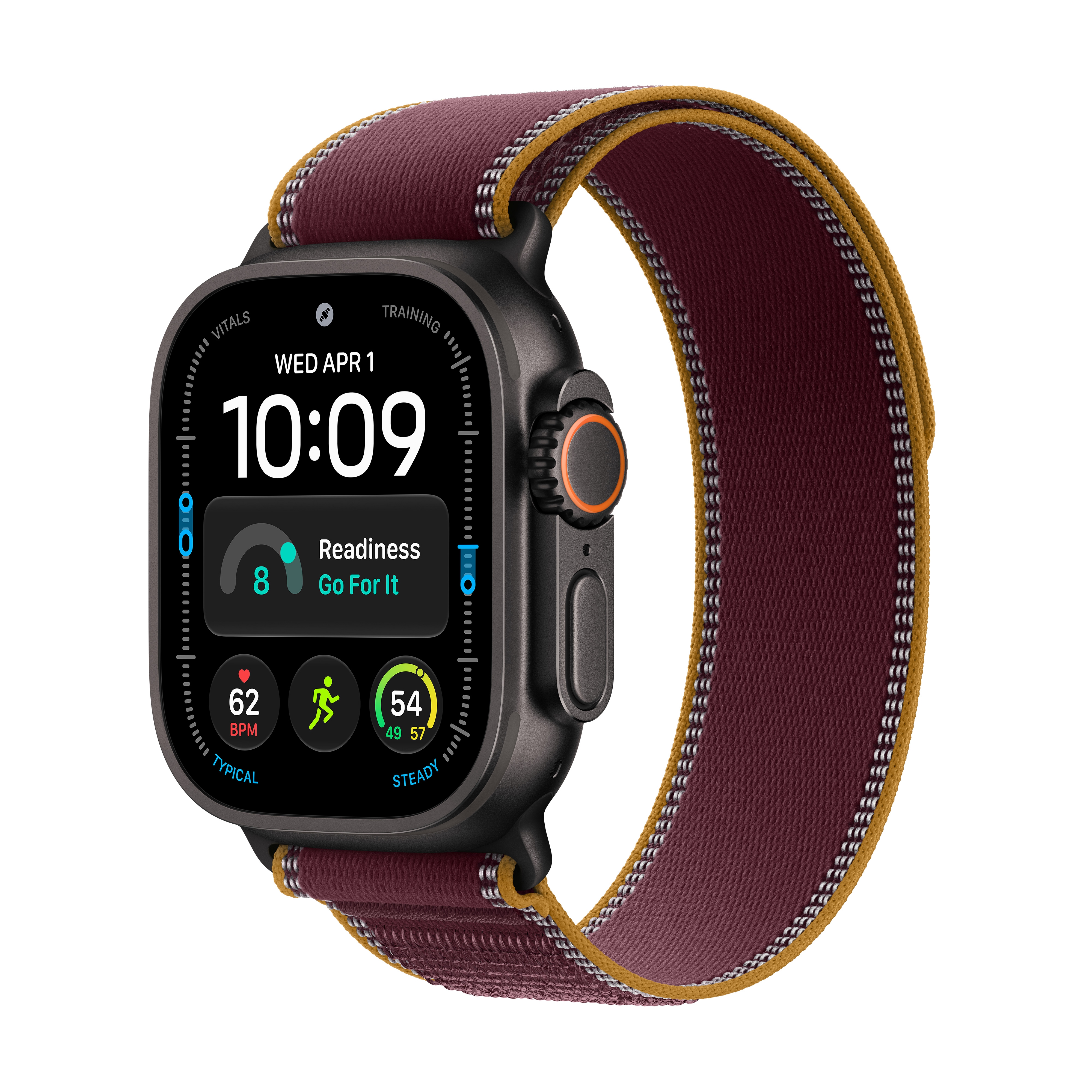 Apple Watch Ultra 4, front view.